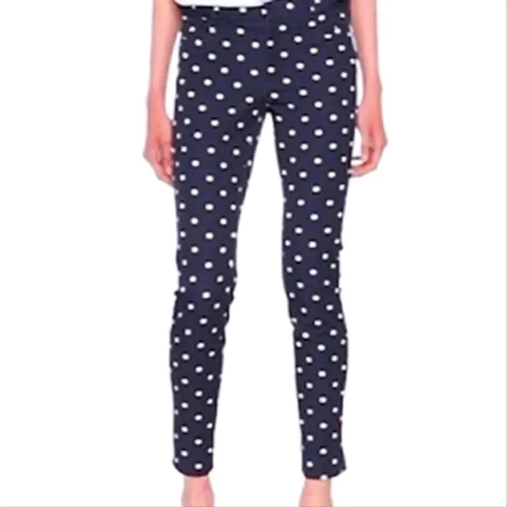 Banana Republic Sloan Pants Navy Polka Dot